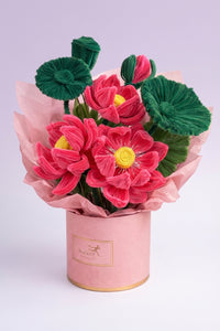 Pink Lotus Hat Box