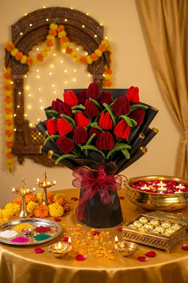 Diwali Velvet Tulips